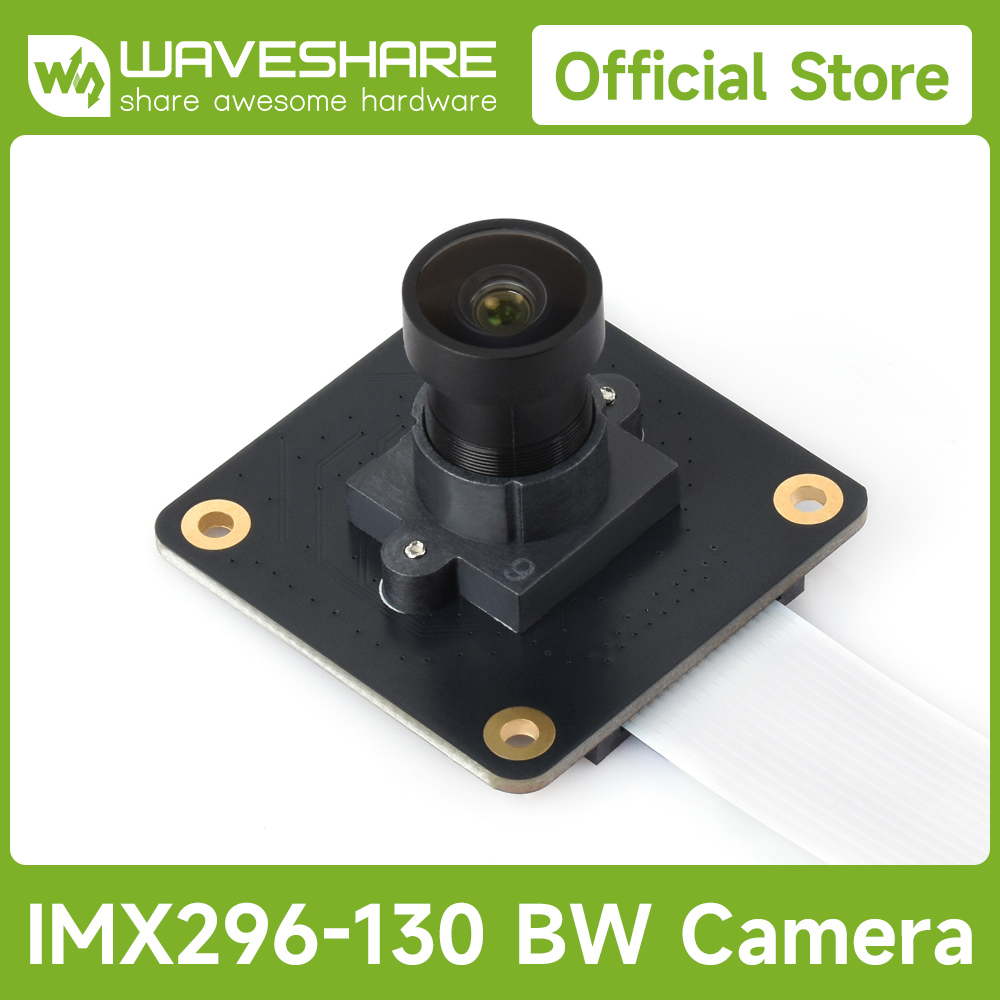 Raspberry Pi Global Shutter Camera Imx296 - Waveshare IMX296 1.6MP M12 Mono Camera,